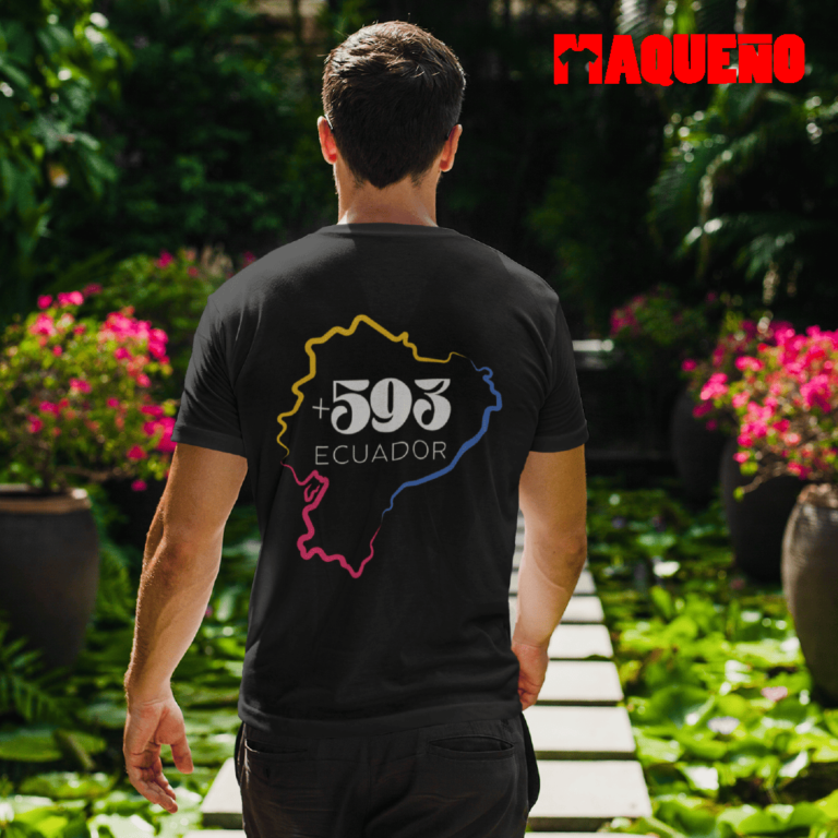 CAMISETA +593 ECUADOR - MAQUEÑO ECUADOR