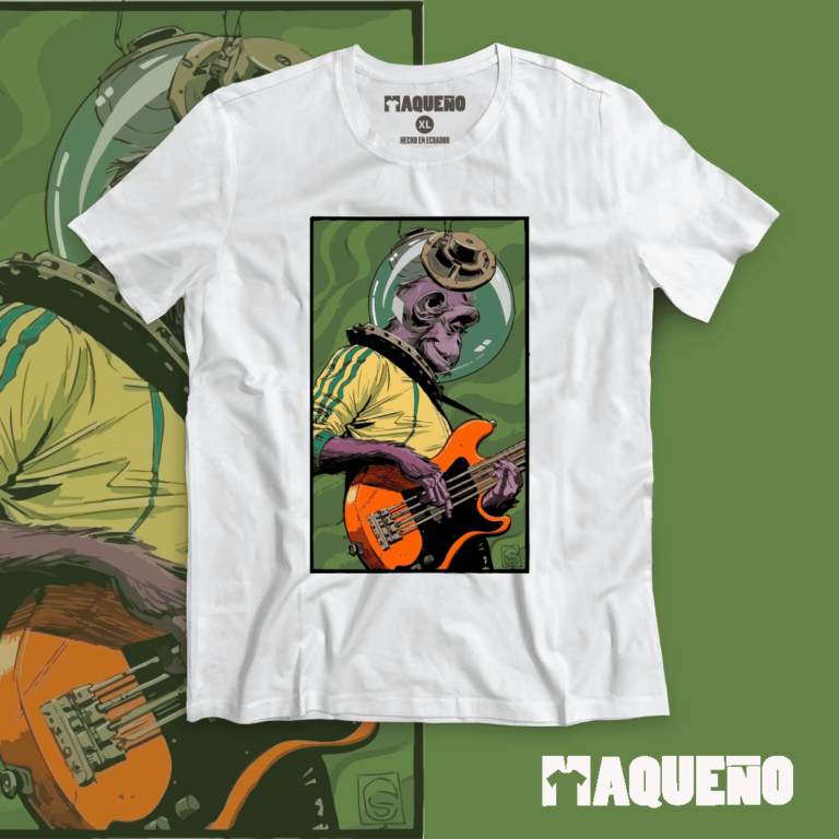 CAMISETA MONO BAJISTA - MAQUEÑO ECUADOR