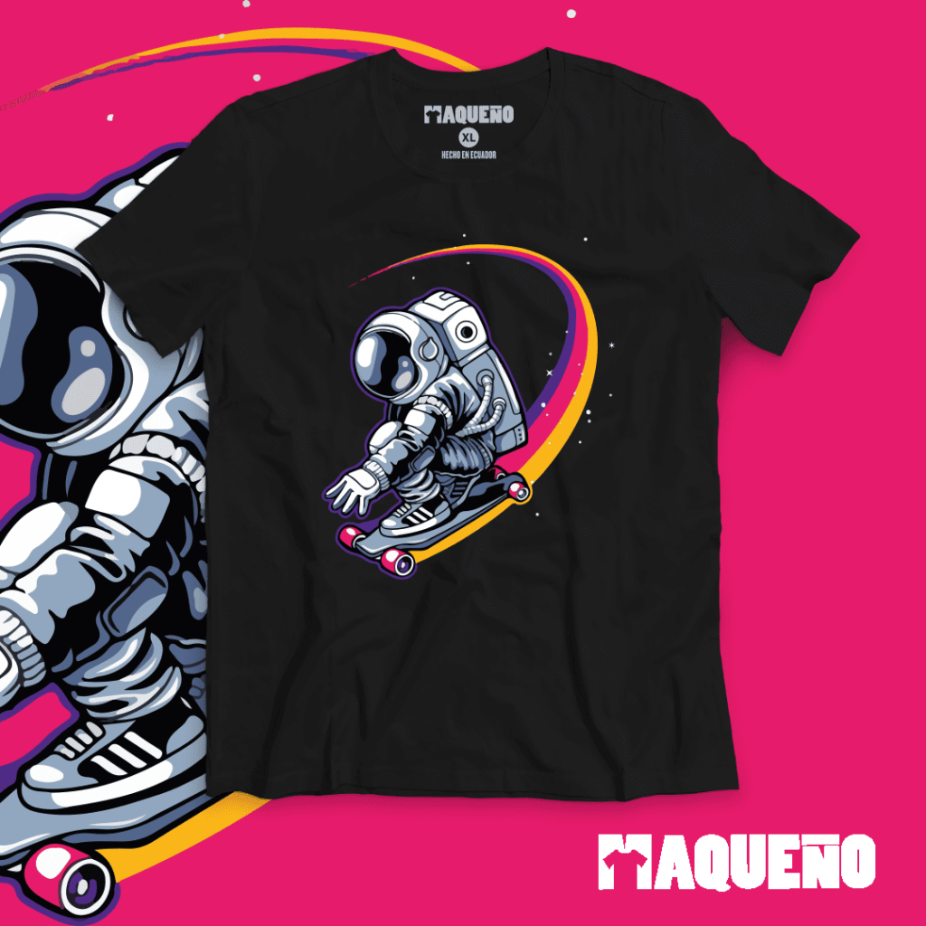 CAMISETA SKATESPACE - MAQUEÑO ECUADOR