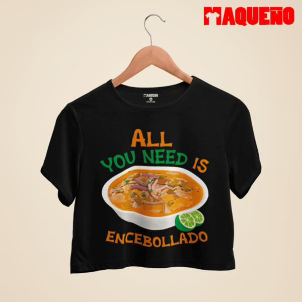 CROP TOP ALL YOU NEED IS ENCEBOLLADO - MAQUEÑO